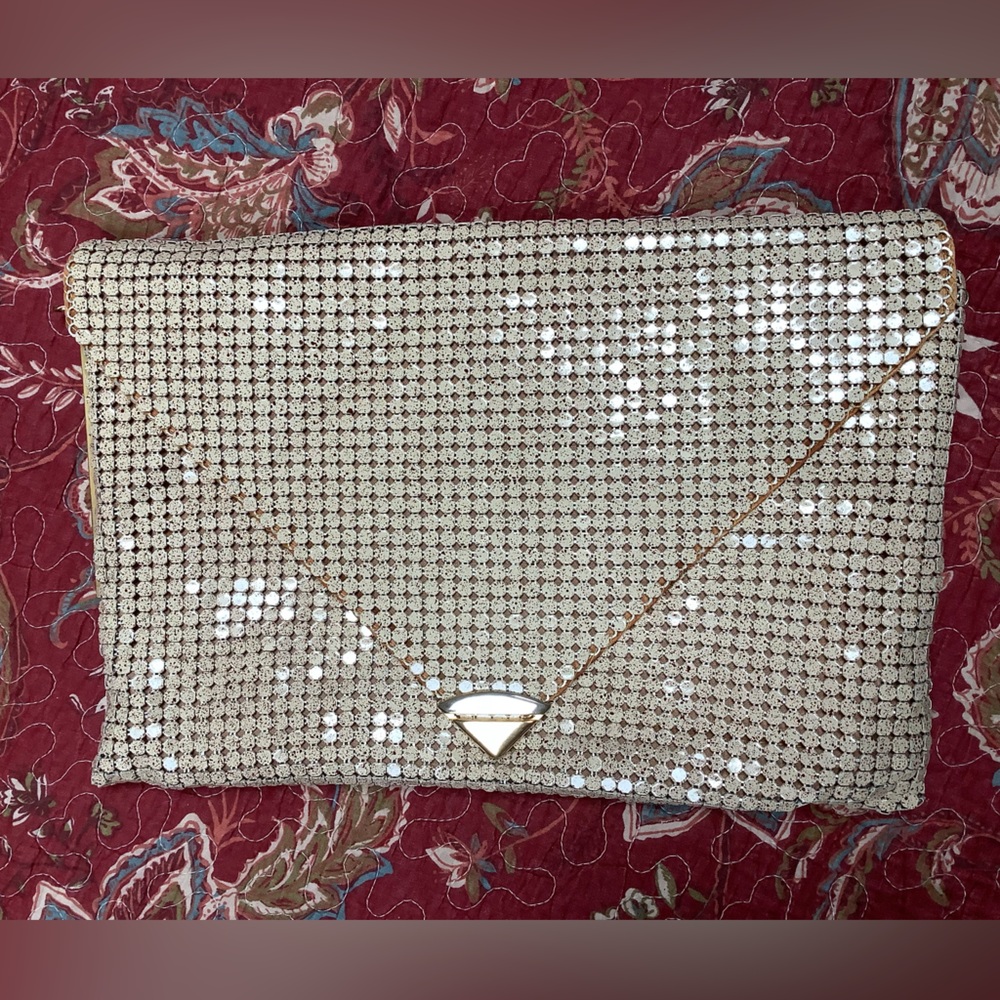 VGUC- Glomesh Vintage 1980’s Mesh Envelope Evening Bag